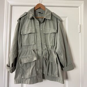 Women's Utility Jacket in Olive Green